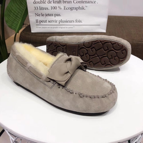 0031 Bow-Tie Driving Loafers – Grey