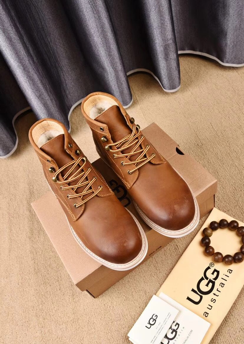 8727 Leather Shoes – Grimsun Series (Chestnut)