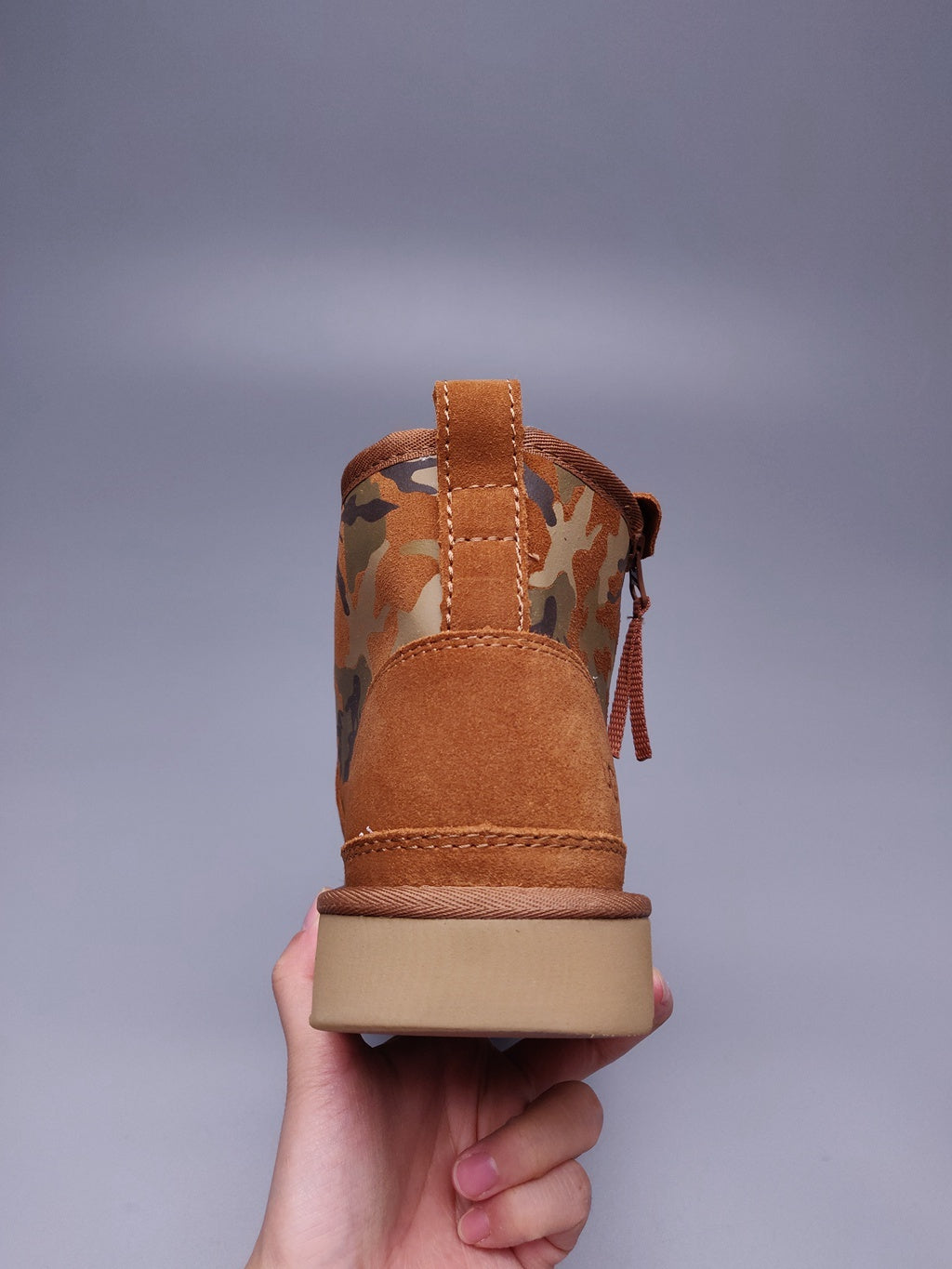4193 Color-Block Camo Men’s Boots – Chestnut (In Stock)