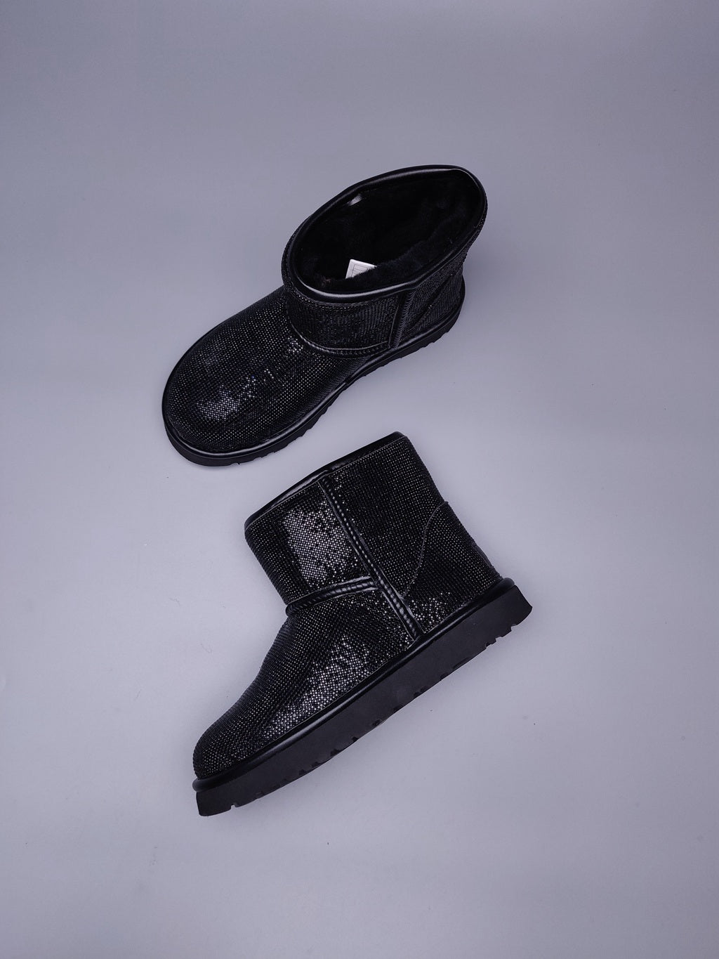 5855 Crystal Rhinestone Shoes – Classic Black