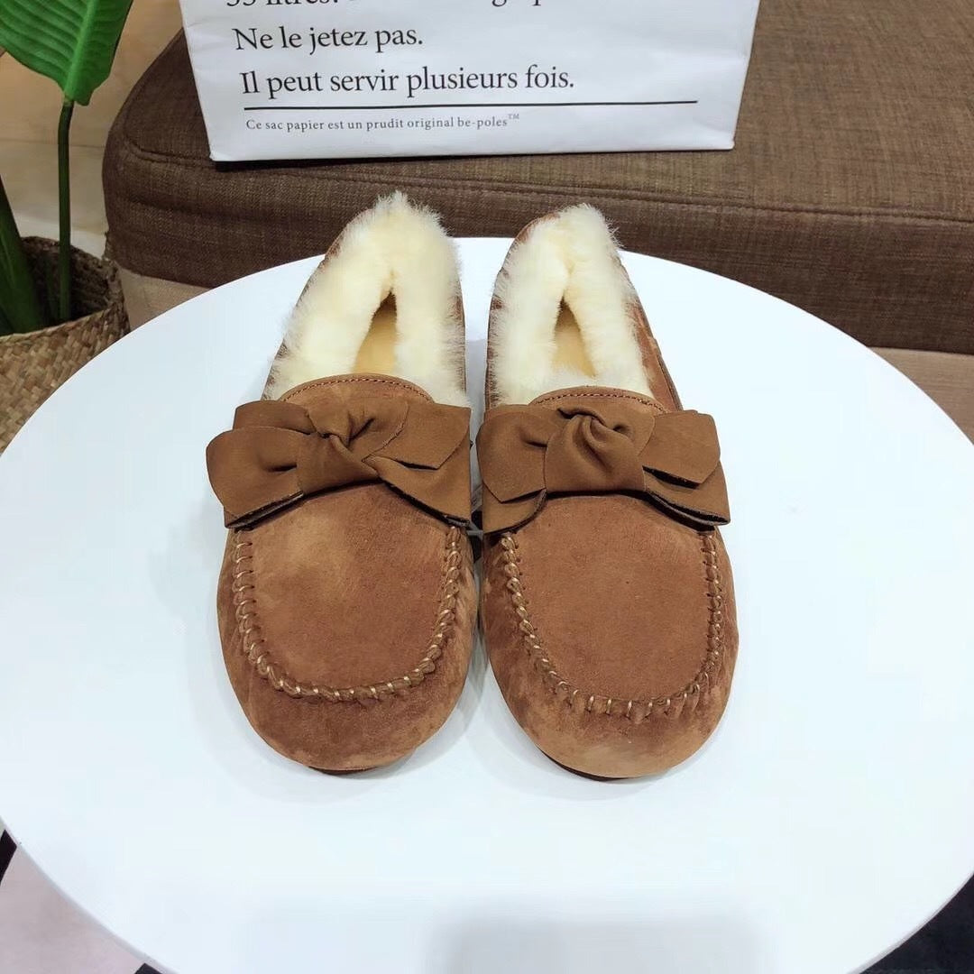 0031 Bow-Tie Driving Loafers – Chestnut