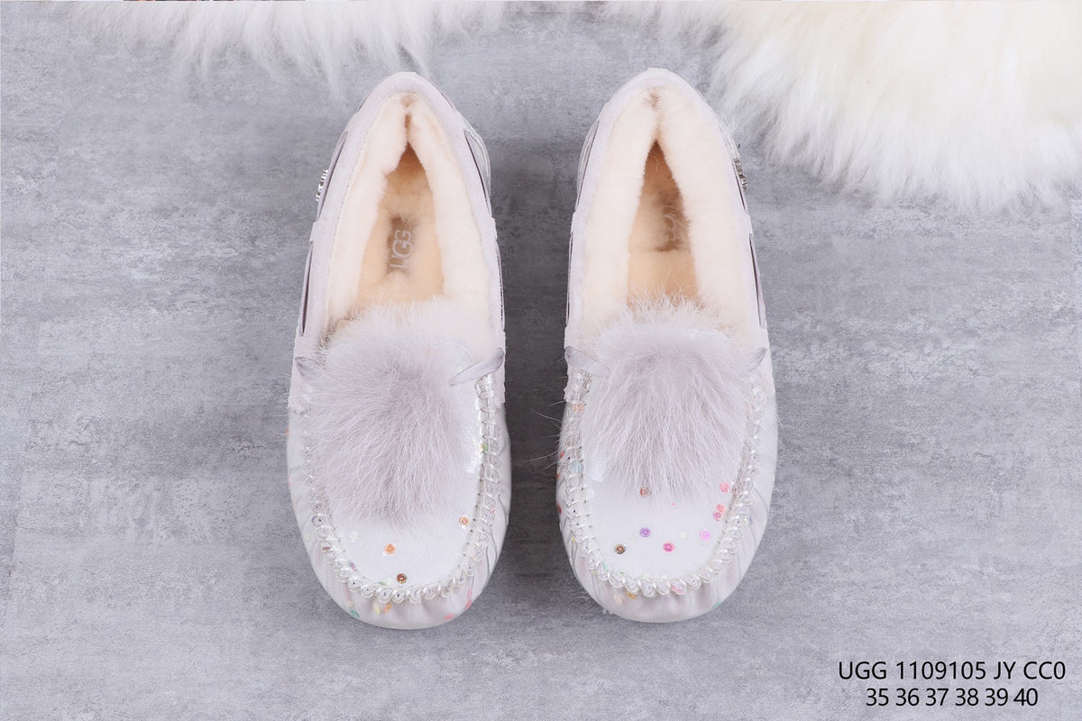 6125 Glow-in-the-Dark Starry Night Moccasin Boots – Grey | US Limited Edition (In Stock)