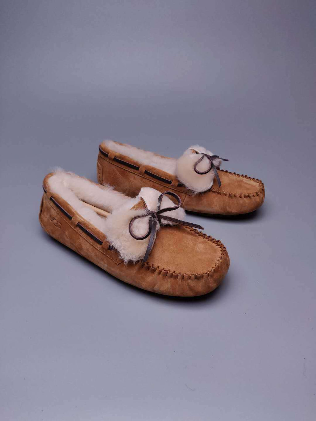8913 Double Bow Loafers – Chestnut (In Stock)
