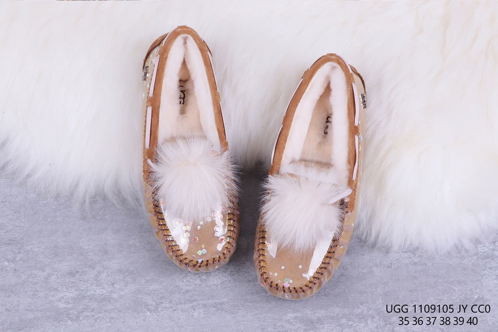6125 Glow-in-the-Dark Starry Night Moccasin Boots – Chestnut | US Limited Edition (In Stock)