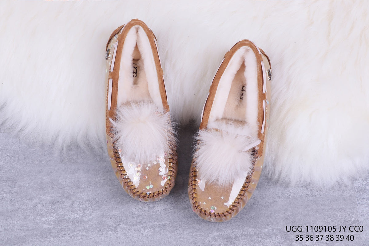 6125 Glow-in-the-Dark Starry Night Moccasin Boots – Chestnut | US Limited Edition (In Stock)