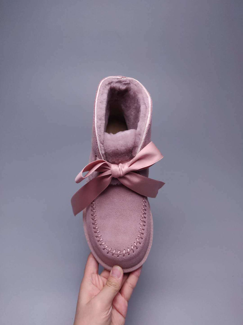 9934 Lace-Up Boots – Dusty Pink (In Stock)