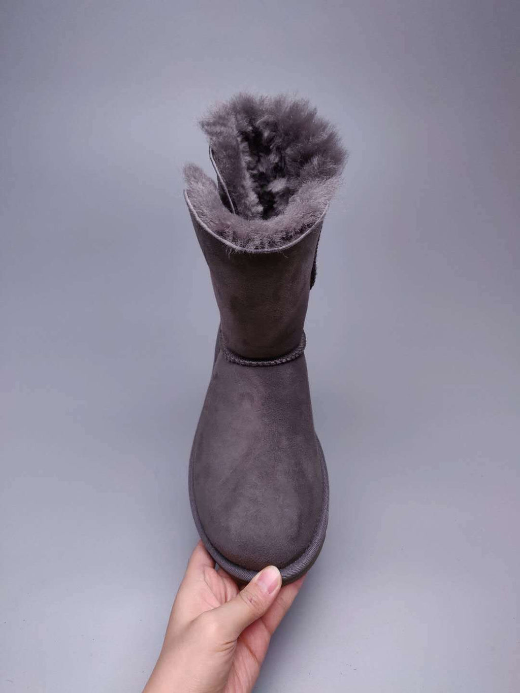 2480 Side-Zip Mid-Calf Boots – Grey (In Stock)