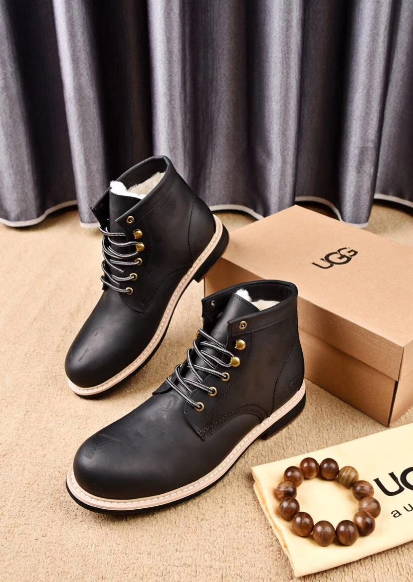 8727 Leather Shoes – Grimsun Series (Black)