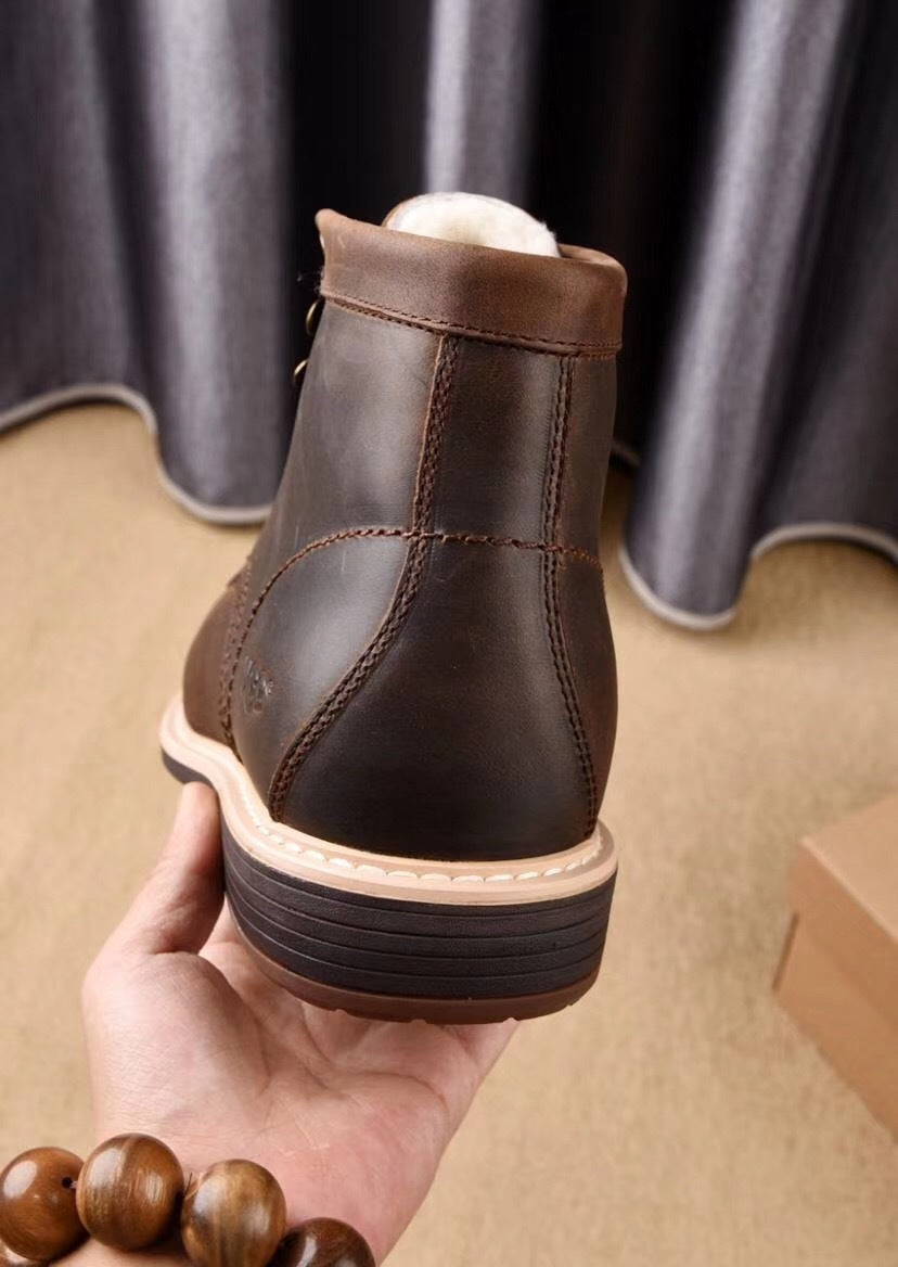 8727 Leather Shoes – Grimsun Series (Chocolate)