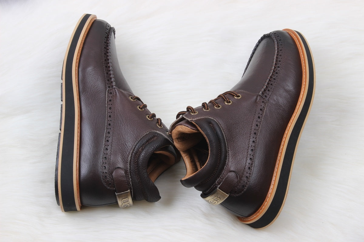 UGG H0716-1 Beckham X Men’s Sheepskin Snow Boots – Coffee Brown