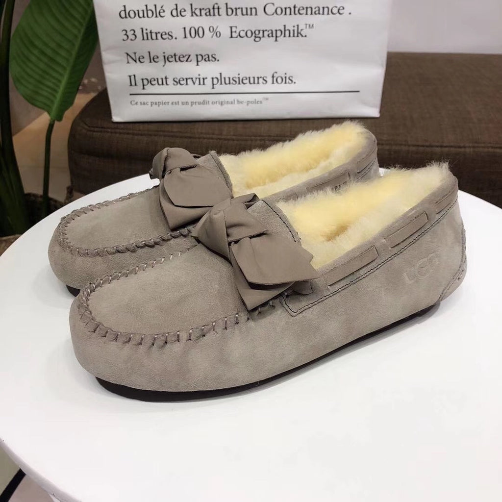 0031 Bow-Tie Driving Loafers – Grey