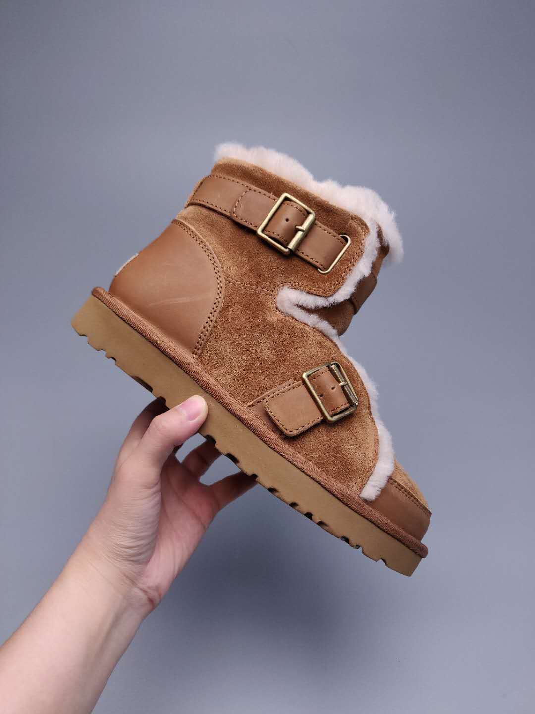 9431 New Edition Moto Shoes – Chestnut (In Stock)