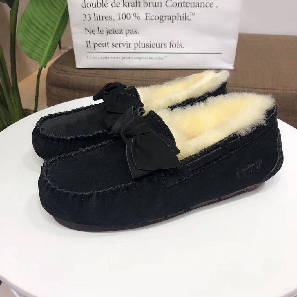 0031 Bow-Tie Driving Loafers – Black