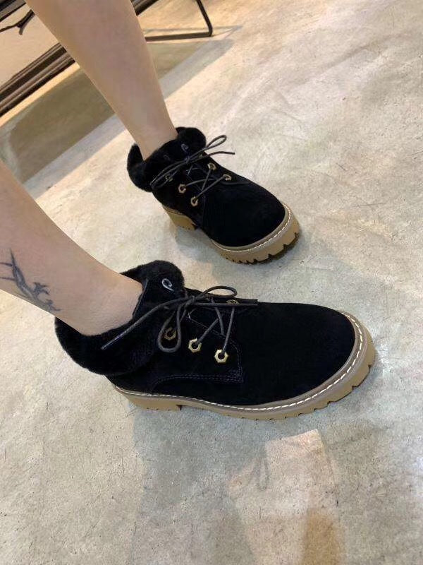 168 Lace-Up Martin Boots – Black