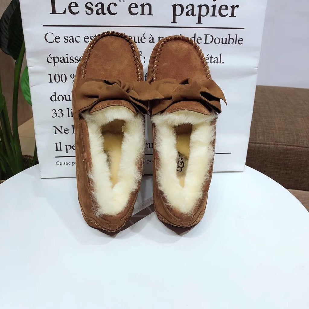 0031 Bow-Tie Driving Loafers – Chestnut