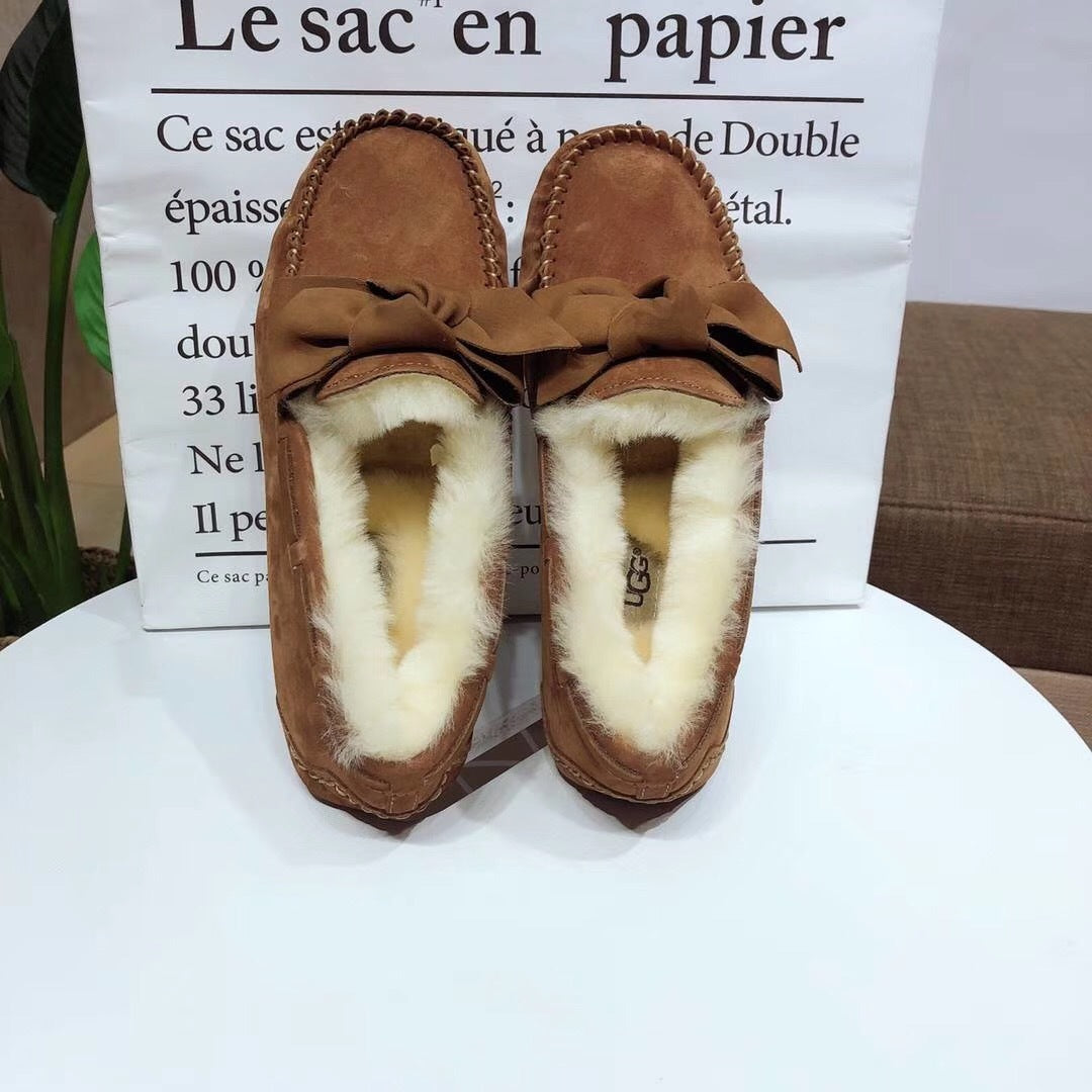 0031 Bow-Tie Driving Loafers – Chestnut
