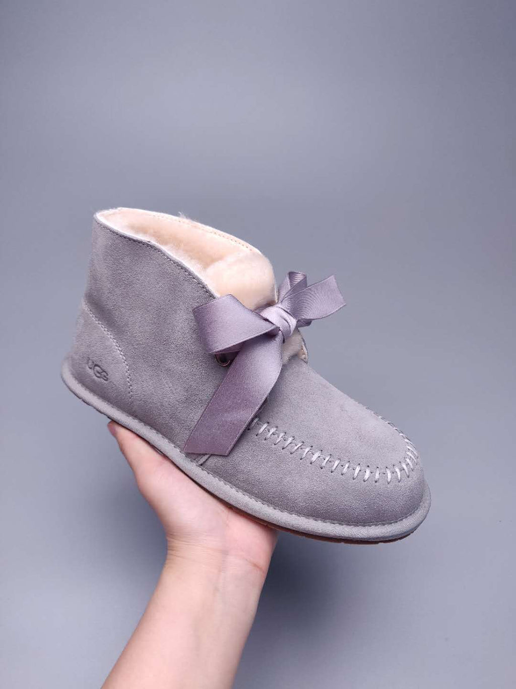 9934 Lace-Up Boots – Light Grey (In Stock)
