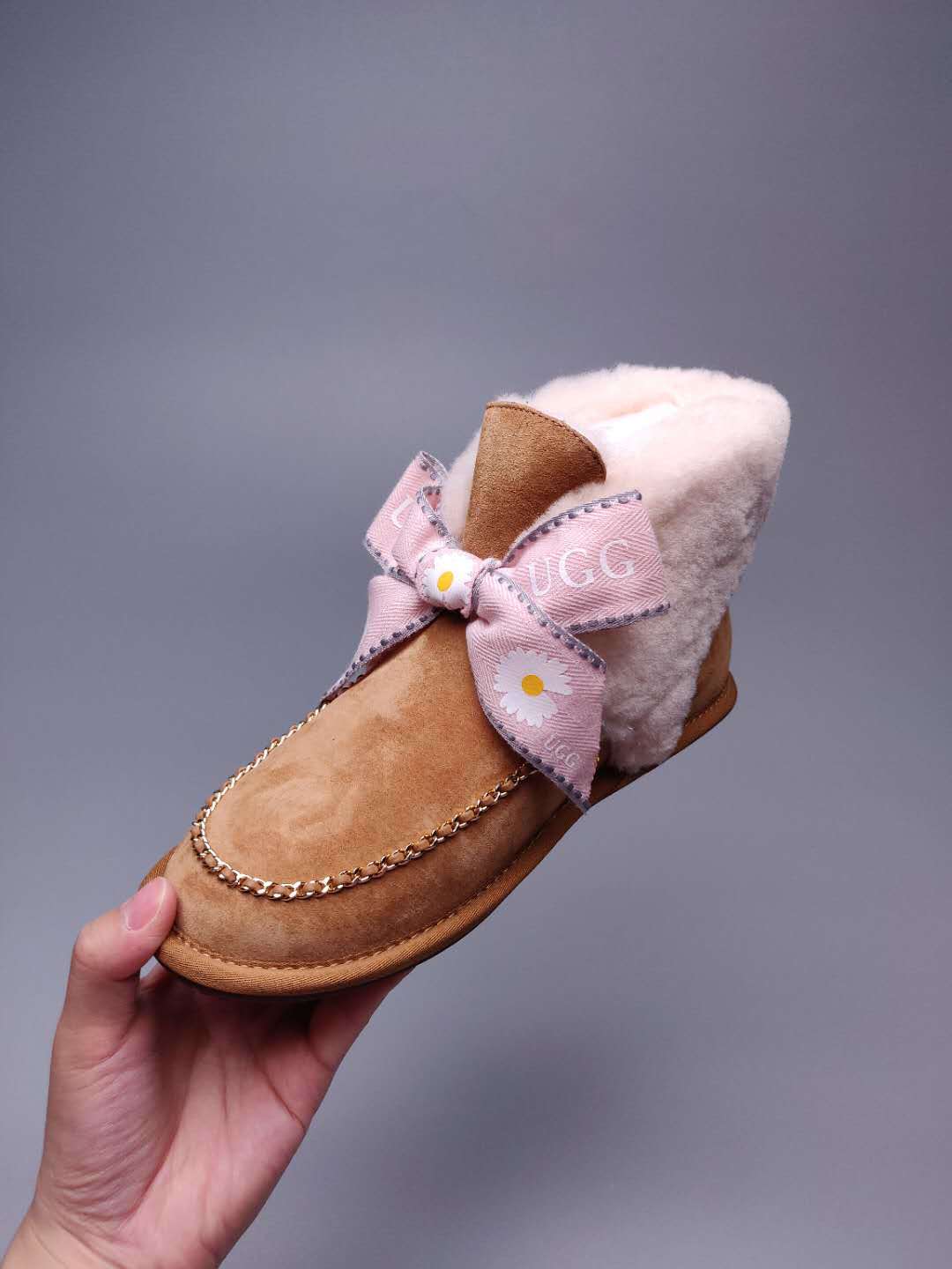 7888 Daisy Chain Ribbon Boots – Chestnut (In Stock)