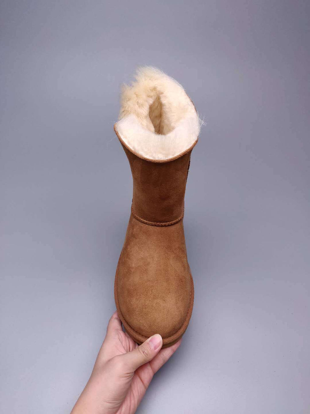 2480 Side-Zip Mid-Calf Boots – Chestnut (In Stock)