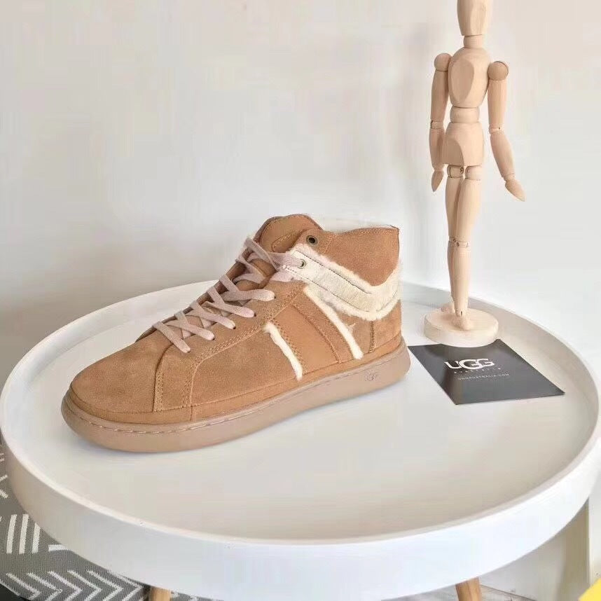 4473 California Hi-Top Sneaker 2.0 – Lace-Up Shearling Edition (Chestnut Brown)