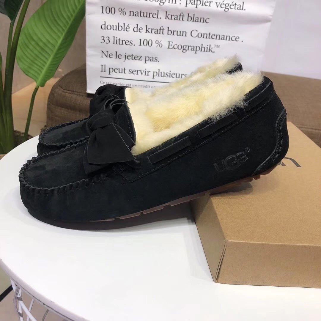 0031 Bow-Tie Driving Loafers – Black