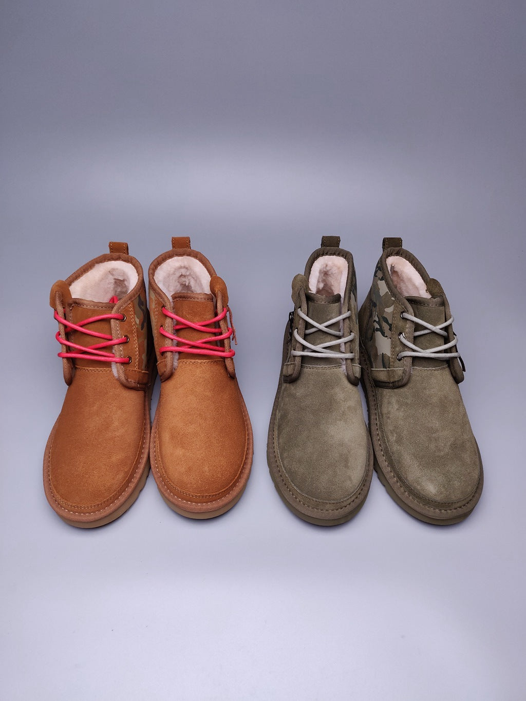 4193 Color-Block Camo Men’s Boots – Army Green (In Stock)