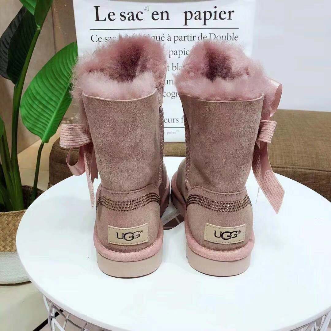 6186 Premium Fur-Lined Shoes – Dusty Pink