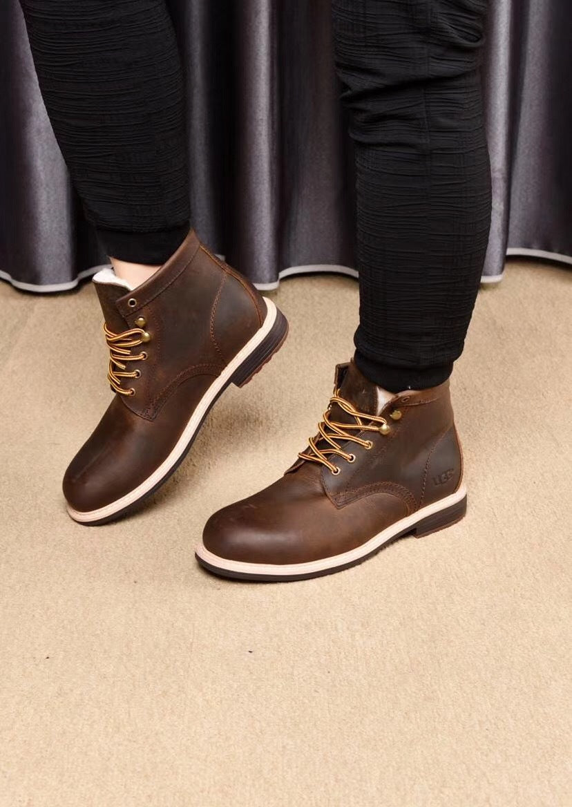 8727 Leather Shoes – Grimsun Series (Chocolate)