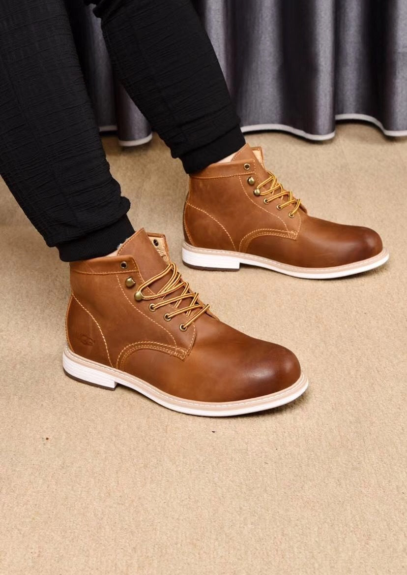 8727 Leather Shoes – Grimsun Series (Chestnut)