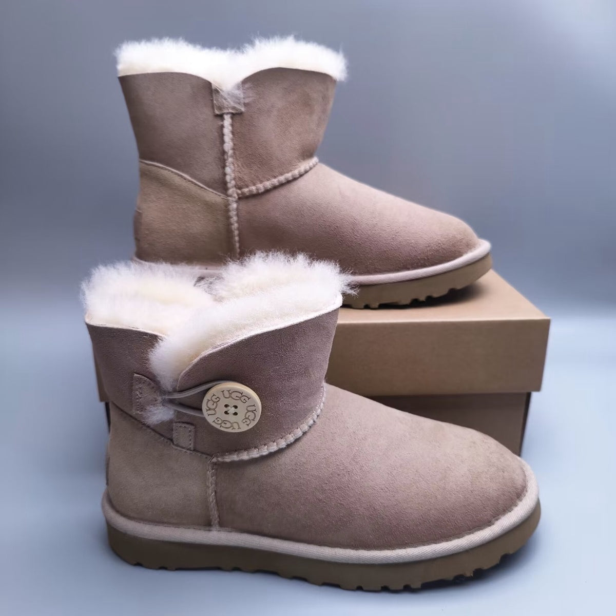 6422 Mini Bailey Button II Boots – Sand (In Stock)