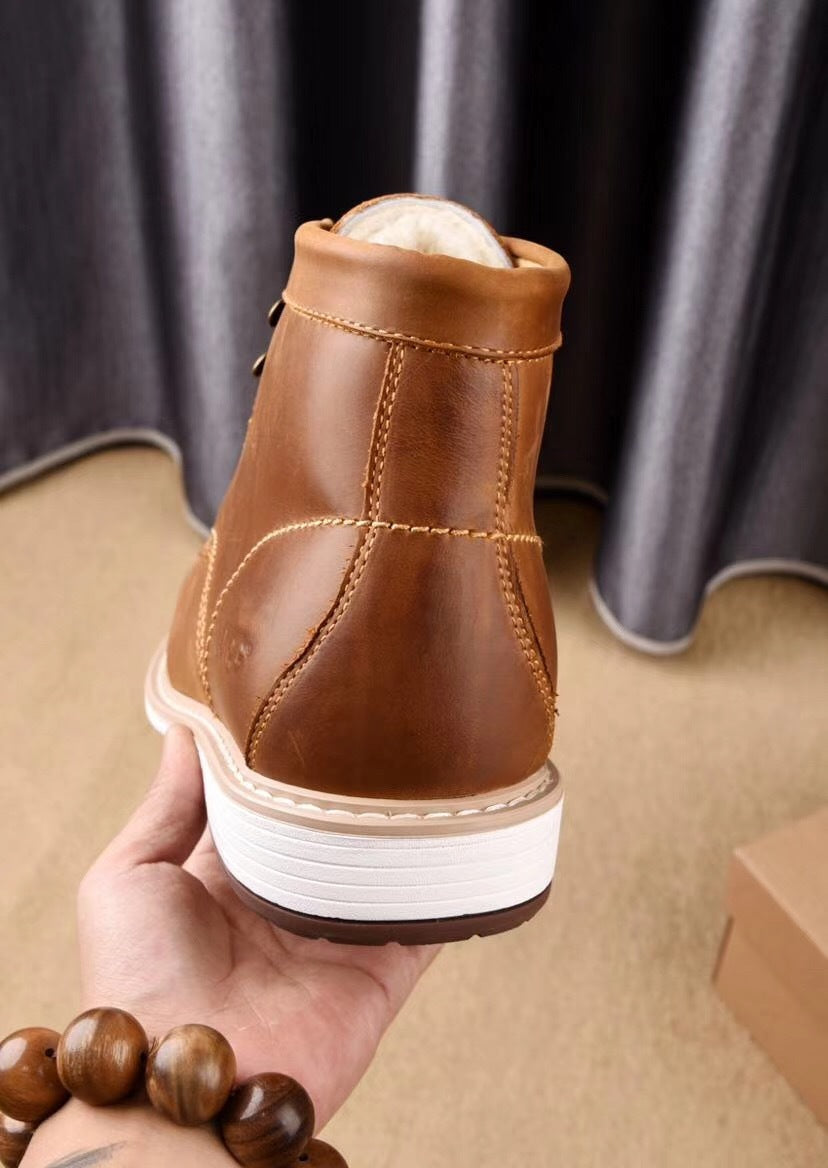 8727 Leather Shoes – Grimsun Series (Chestnut)