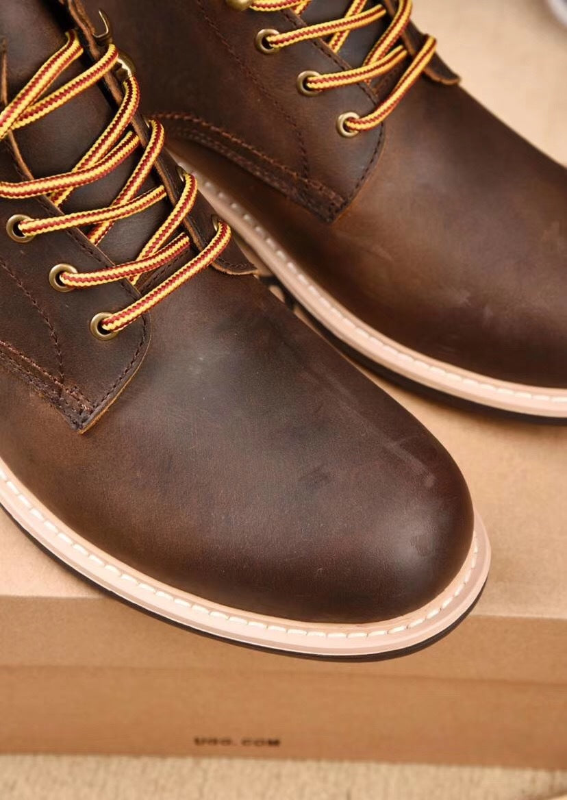 8727 Leather Shoes – Grimsun Series (Chocolate)