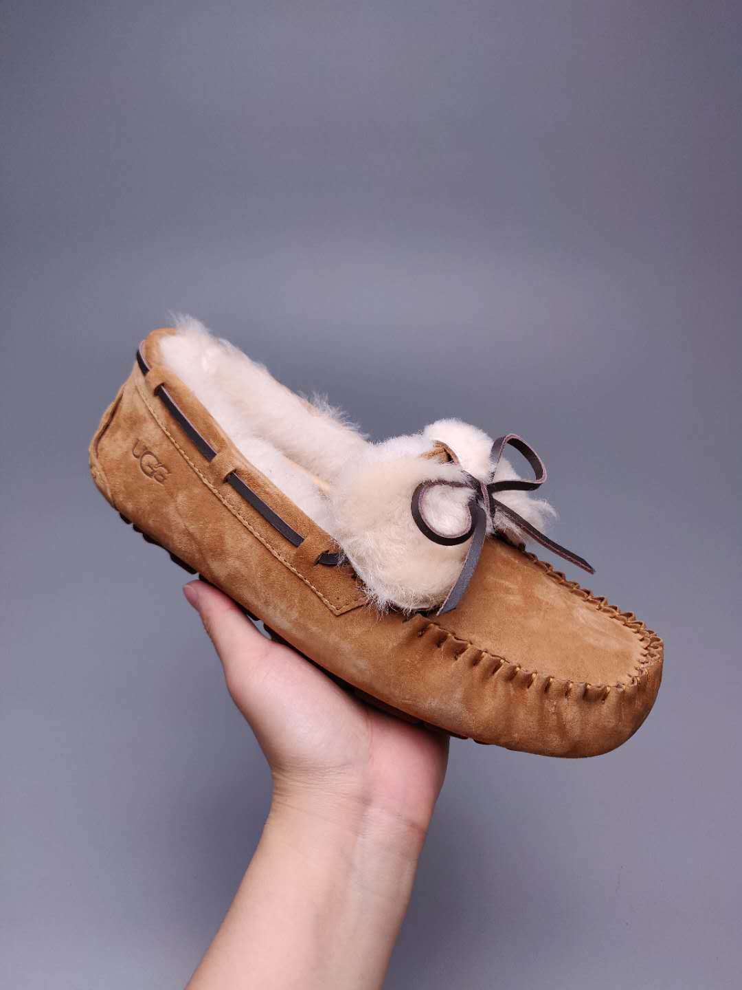 8913 Double Bow Loafers – Chestnut (In Stock)