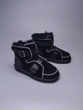 8358 Glow-in-the-Dark Moto Snow Boots – Black (In Stock)