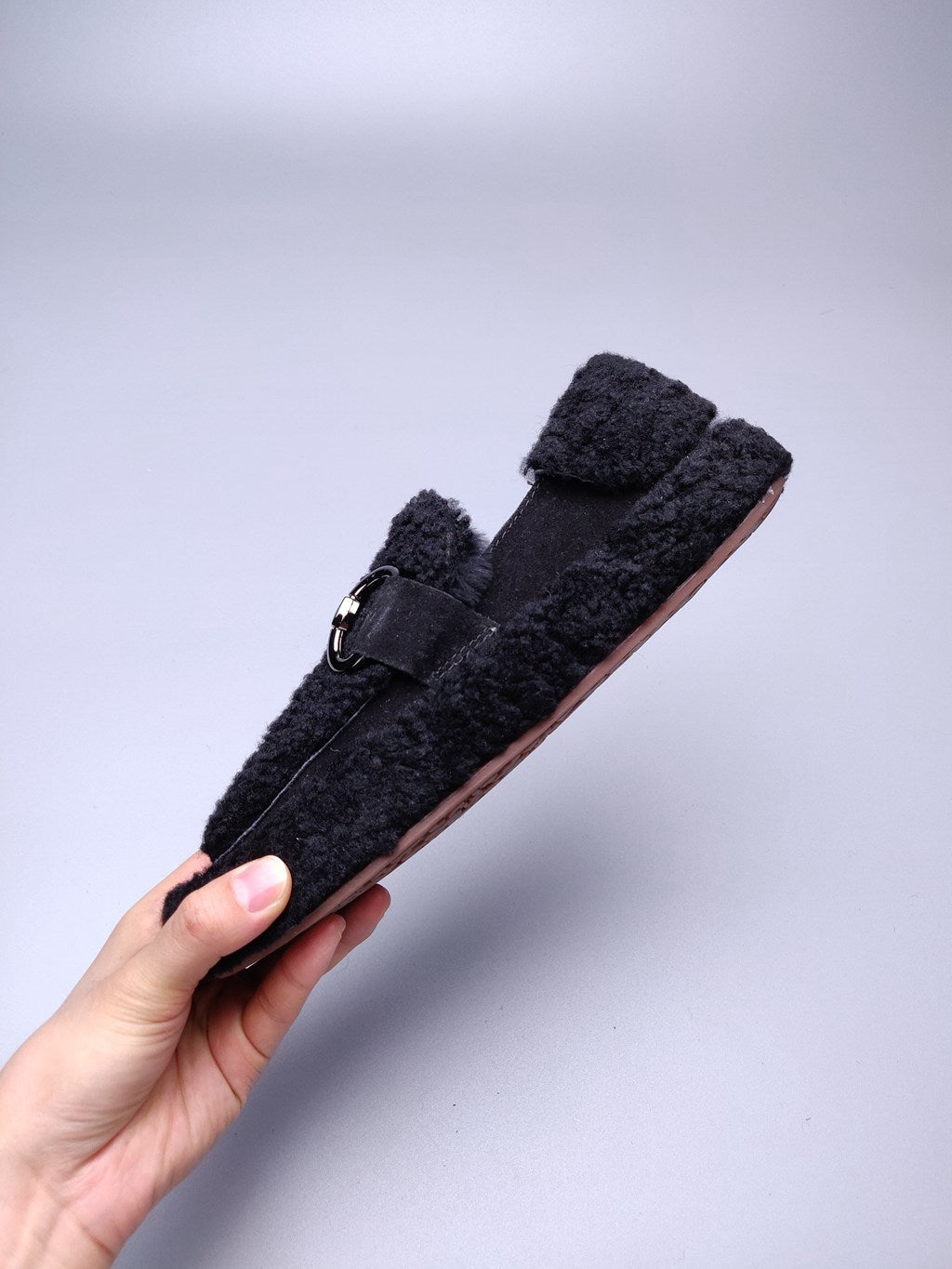 9727 Teddy Curly Loafers – Black (In Stock)