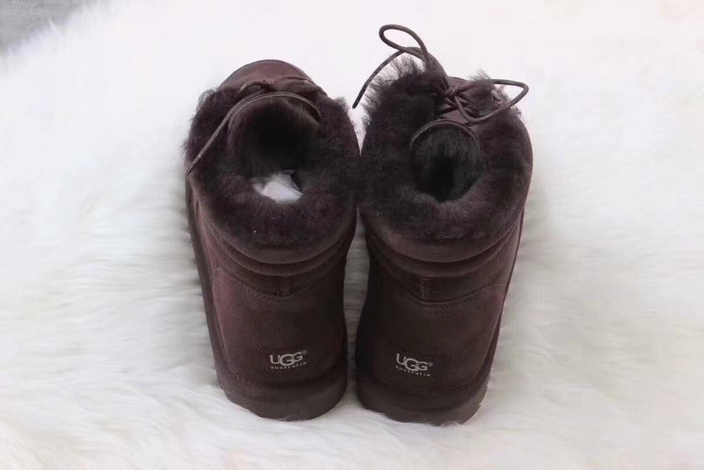 097 Versatile Fur-Lined Martin Boots – Chocolate