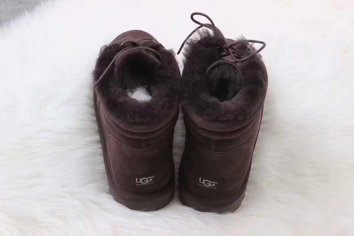 097 Versatile Fur-Lined Martin Boots – Chocolate