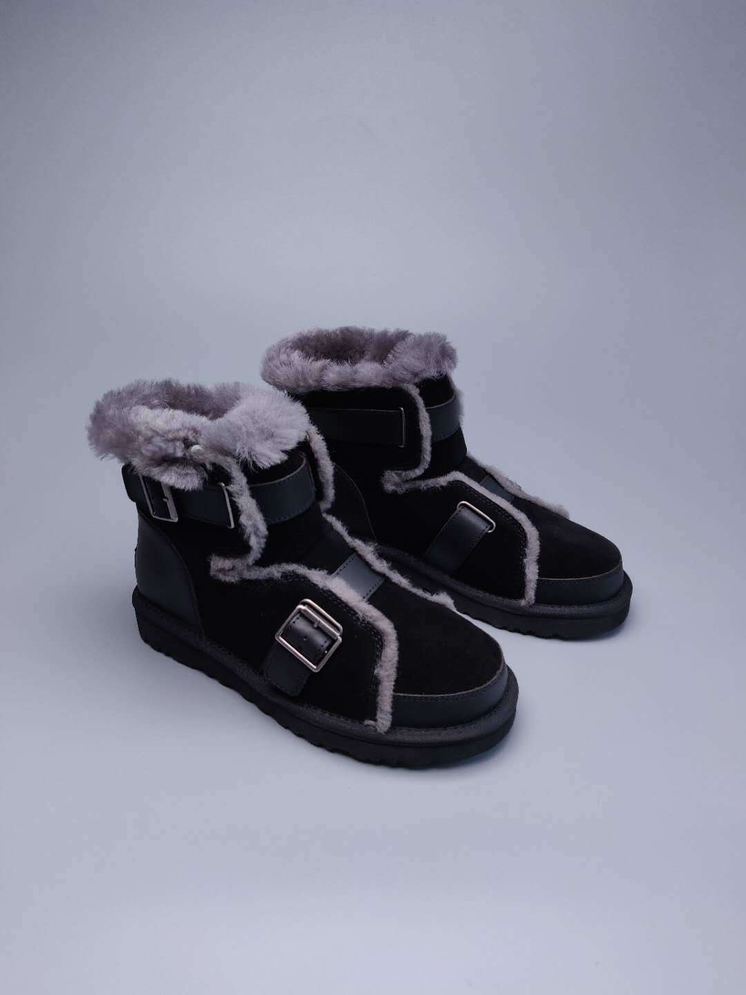 9431 New Edition Moto Shoes – Black Grey (In Stock)