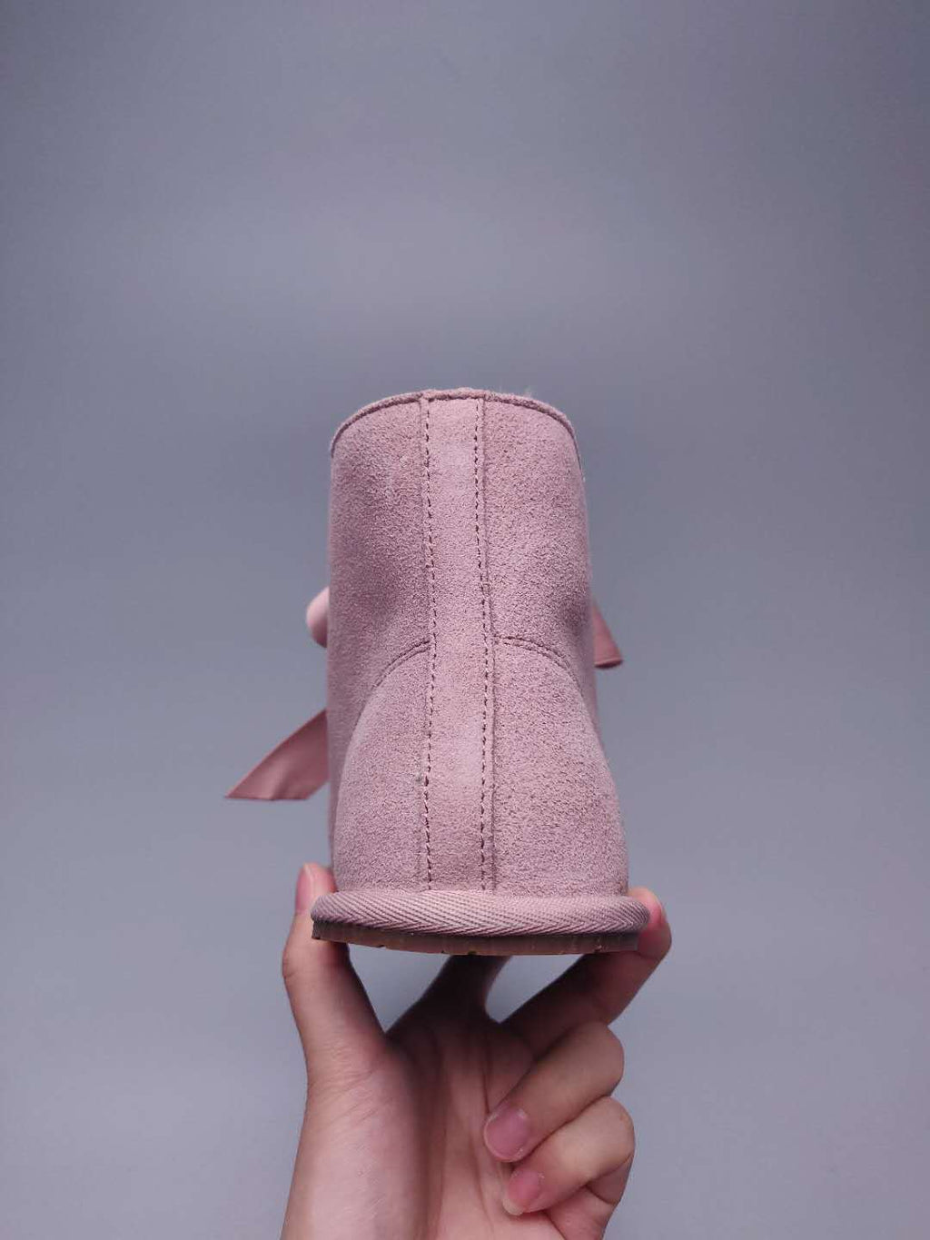 9934 Lace-Up Boots – Dusty Pink (In Stock)