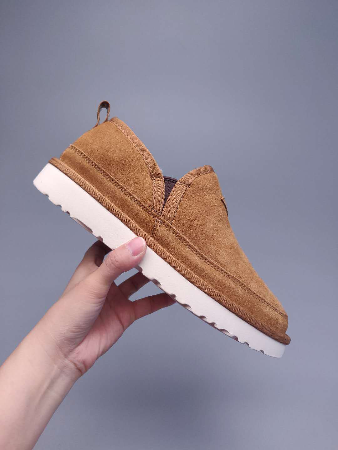 3455 Slip-On Low-Top Men’s Boots – Chestnut (In Stock)