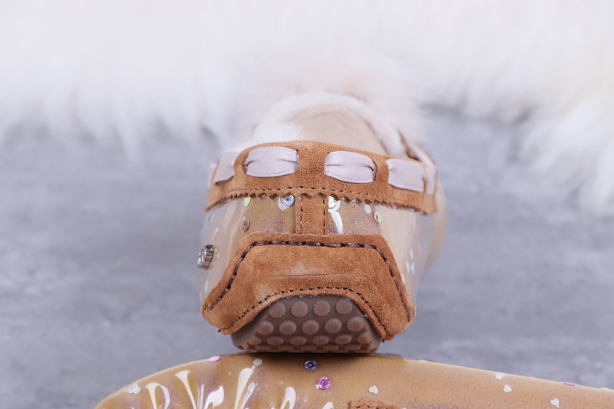 6125 Glow-in-the-Dark Starry Night Moccasin Boots – Chestnut | US Limited Edition (In Stock)