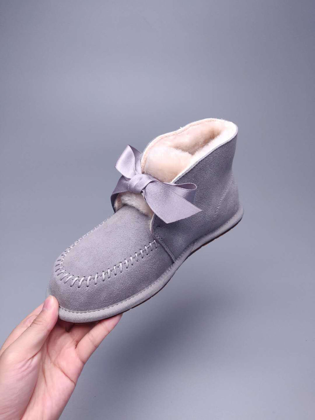 9934 Lace-Up Boots – Light Grey (In Stock)