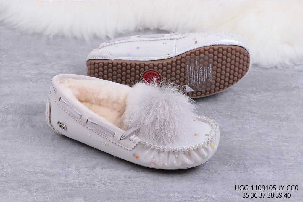 6125 Glow-in-the-Dark Starry Night Moccasin Boots – Grey | US Limited Edition (In Stock)