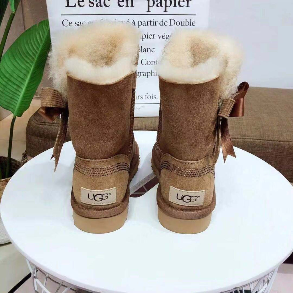 6186 Premium Fur-Lined Shoes – Chestnut