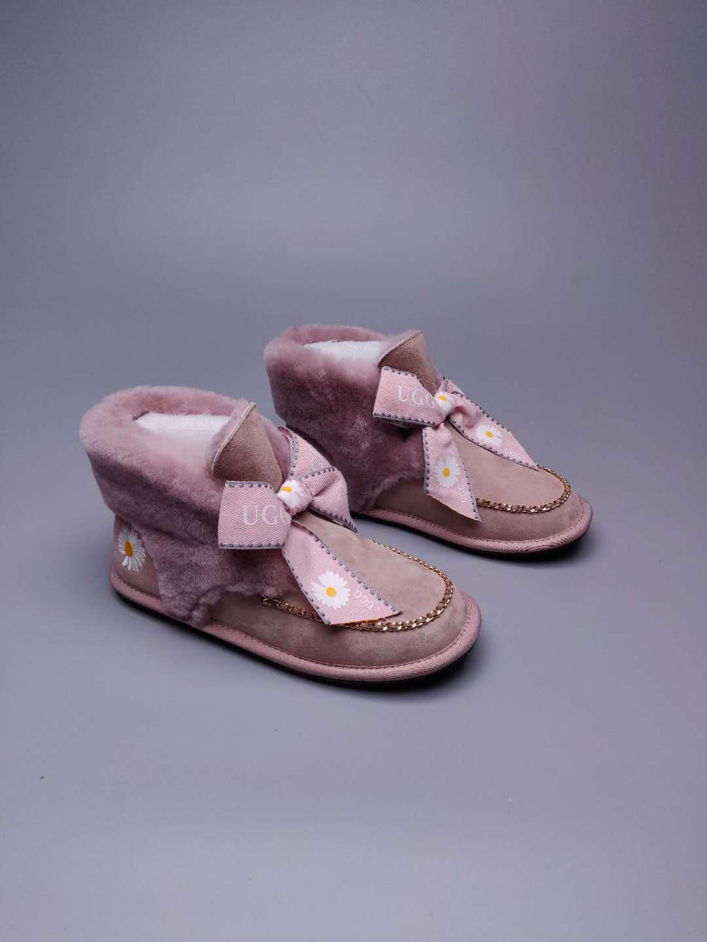 7888 Daisy Chain Ribbon Boots – Dusty Pink (In Stock)