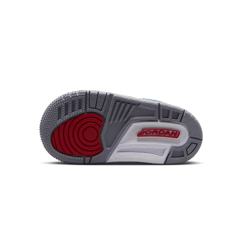 Toddler's Jordan 3 Retro "True Blue" Wht/Fire Red-True Blue (DM0968 104)