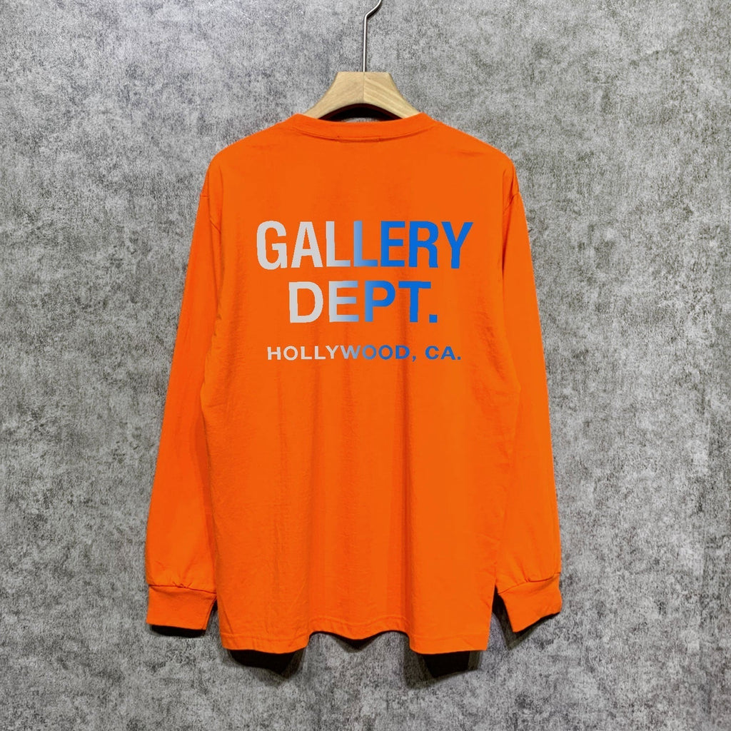 Gallery Dept Long Sleeved Shirt Fashion Brand Long Sleeve Long-Sleeved T-shirt Blouse