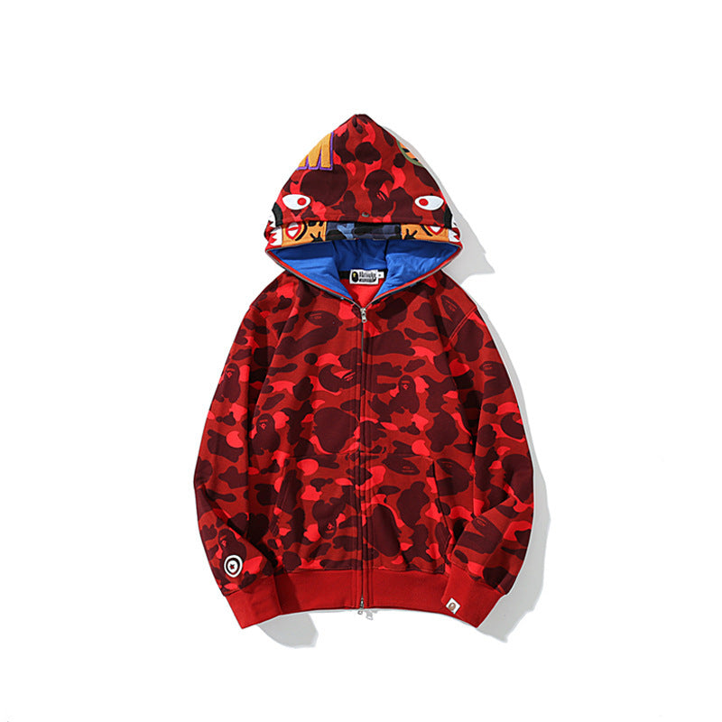 Bathing Ape Camouflage Sweater Autumn and Winter Coat