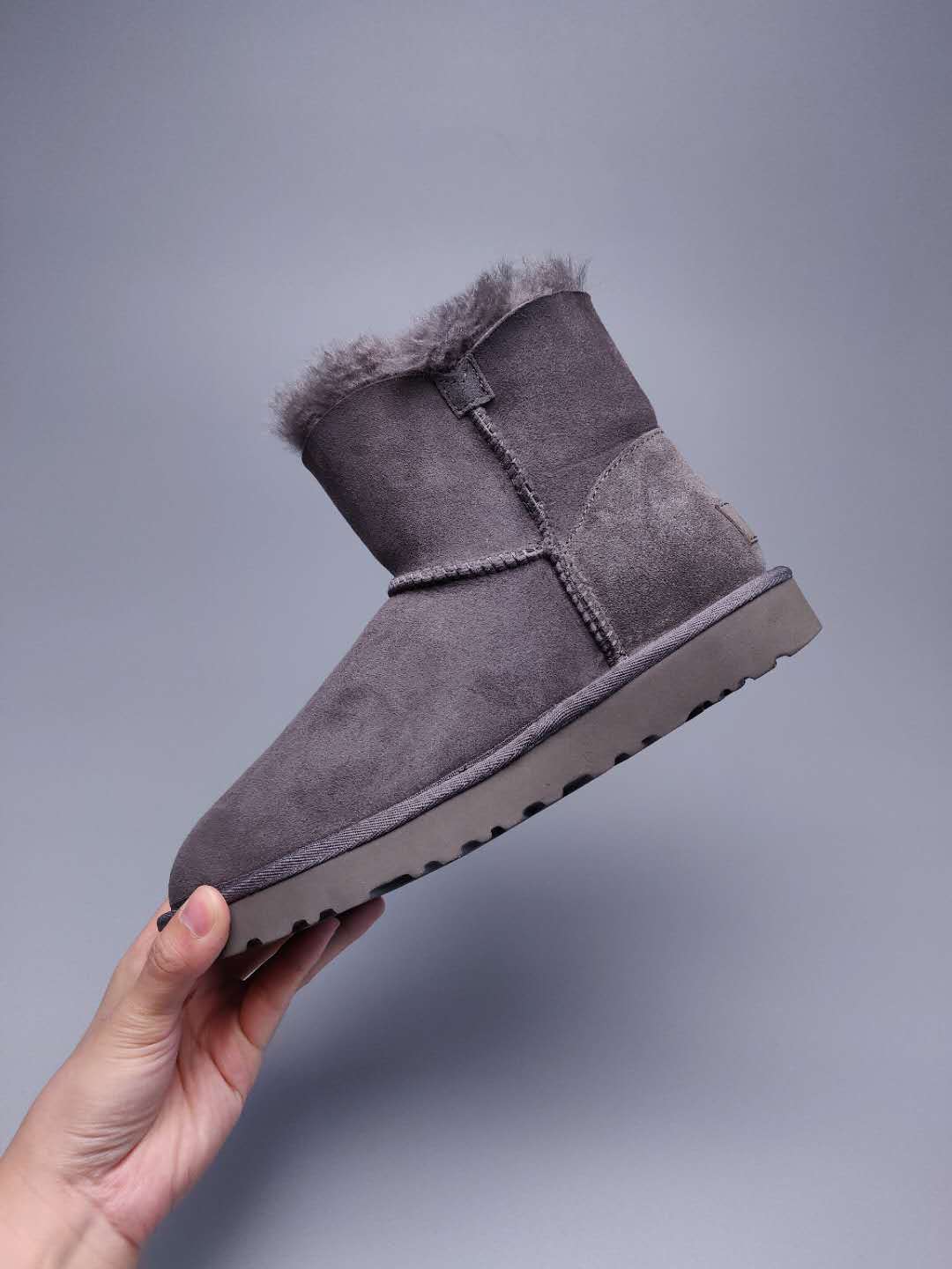 2481 Side-Zip Ankle Boots – Grey (In Stock)
