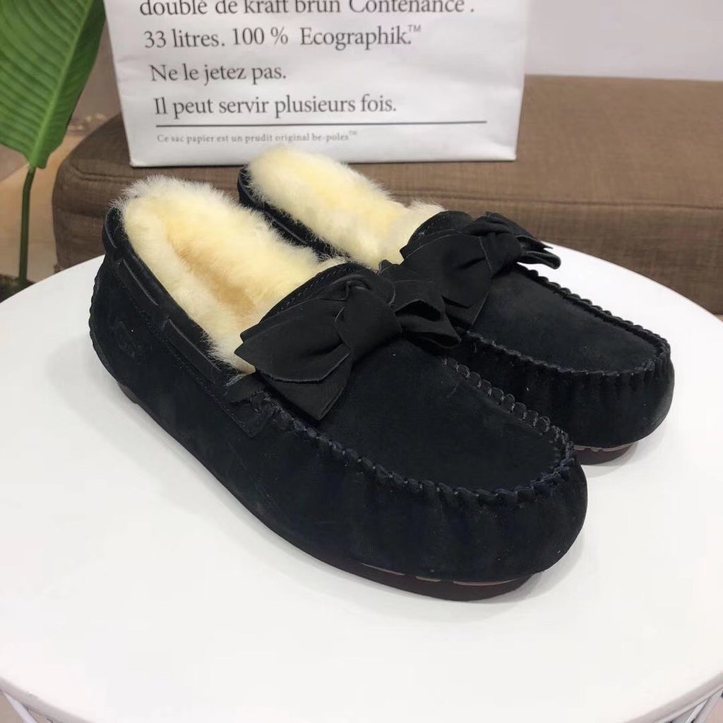 0031 Bow-Tie Driving Loafers – Black